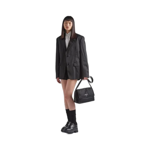 Medium padded Re-Nylon shoulder bag