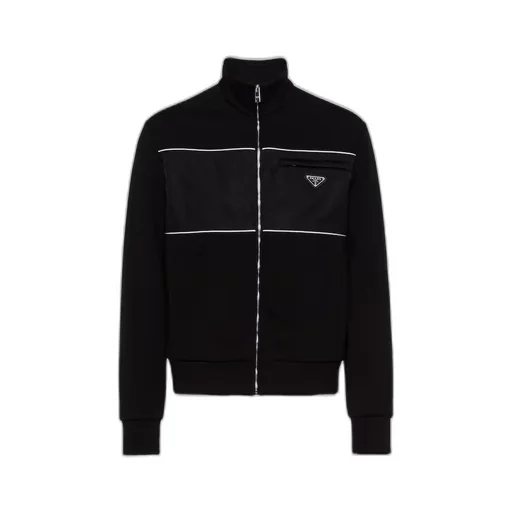 Sweatshirt with Re-Nylon details