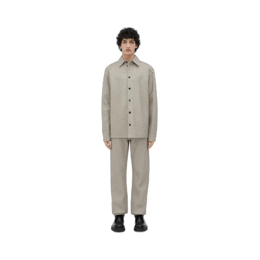 Intrecciato Relaxed Leather Shirt