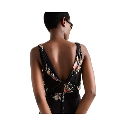 Printed sablé dress