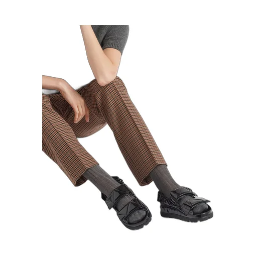 Patent leather sandals