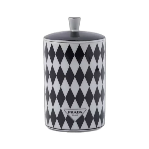 Porcelain scented candle - Checkerboard