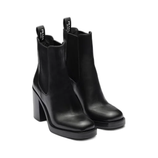 Leather booties