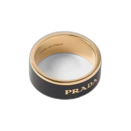 Enameled metal ring