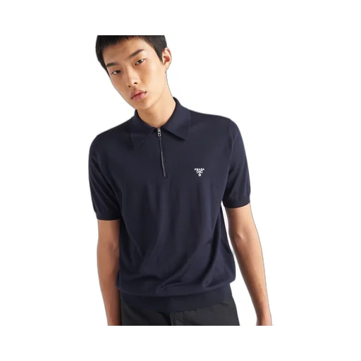 Superfine wool polo shirt