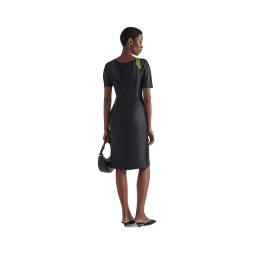 Printed twill dress