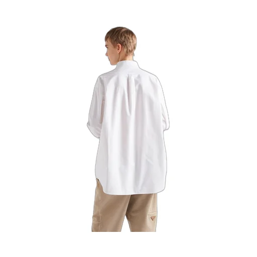 Embroidered Oxford cotton shirt