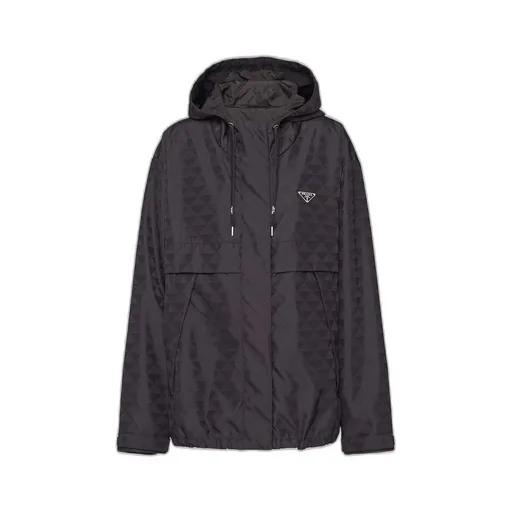 Printed Re-Nylon blouson jacket