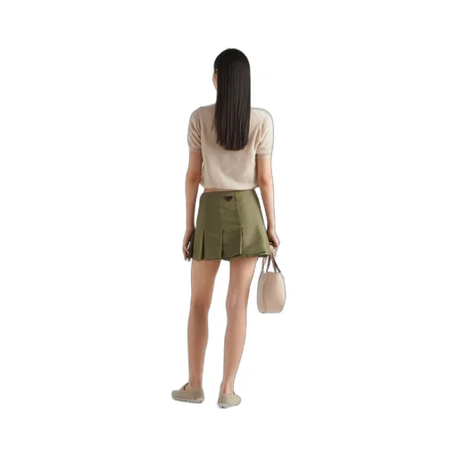 Short-sleeved cashmere cardigan