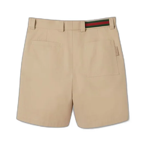 Double cotton twill shorts with Web