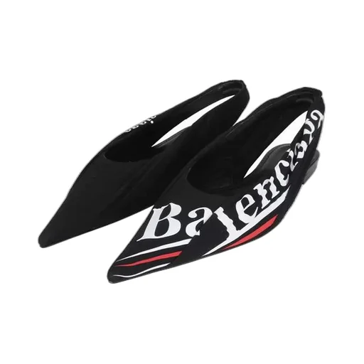 Knife Slingback Logo Print
