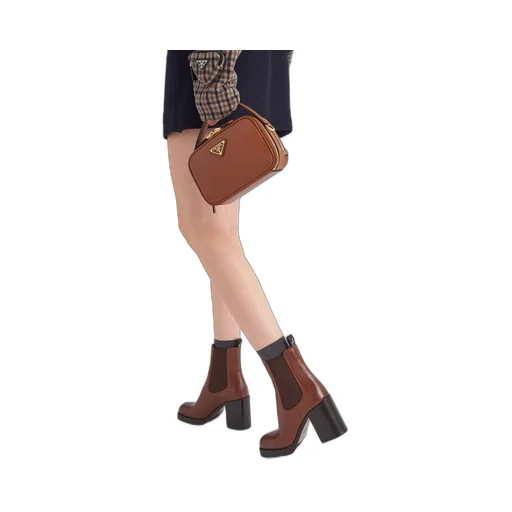 Leather booties