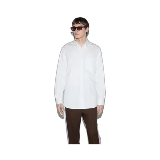 Cotton poplin shirt with Gucci detail