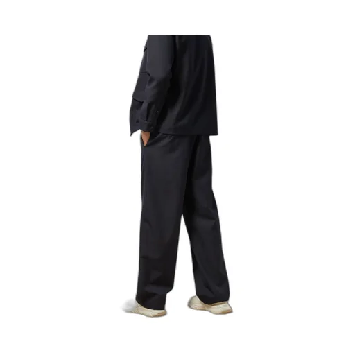 Wool twill track bottoms