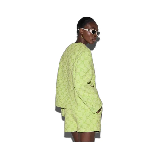 GG bouclé cotton jacket with Horsebit