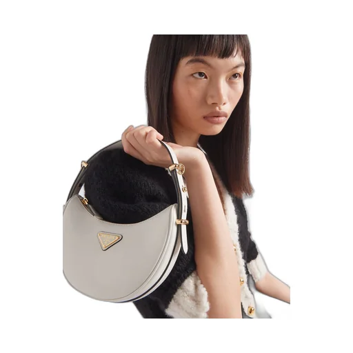 Prada Arqué leather mini shoulder bag