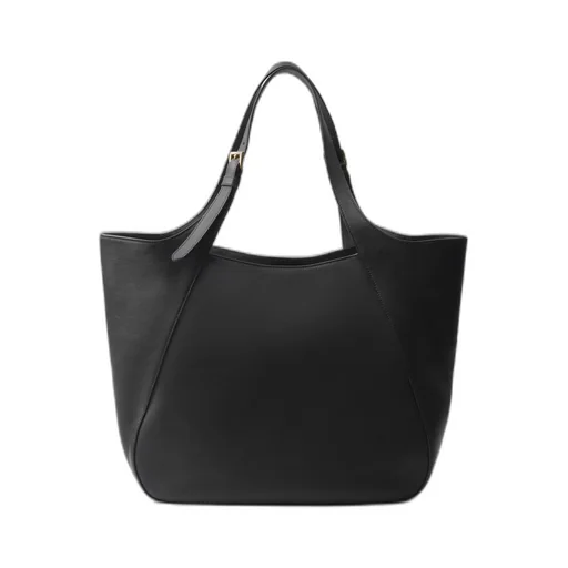 Large leather tote bag