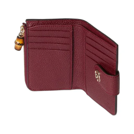 Medium Double G wallet with bamboo