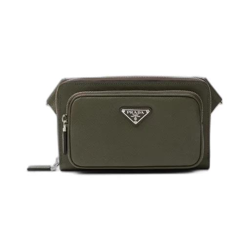 Saffiano leather belt bag
