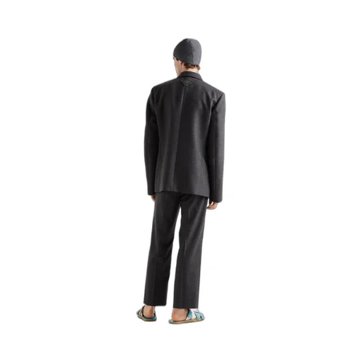 Double-breasted wool jacket