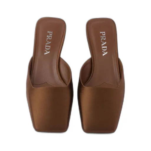 Satin mules