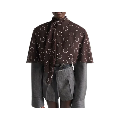 Print silk cape