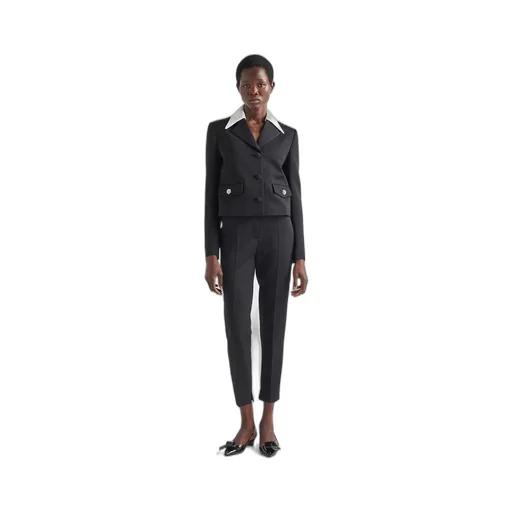 Wool sateen pants