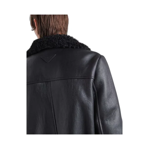 Shearling bomber jacket