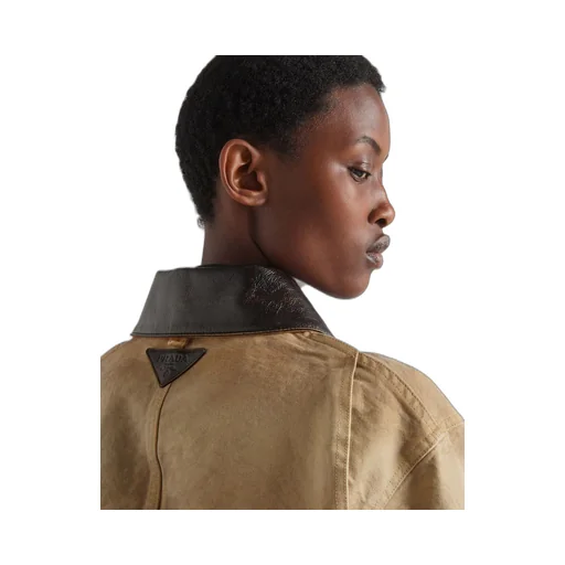 Cropped canvas jacket