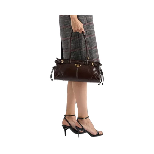 Patent leather high-heeled sandals
