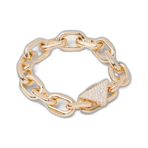 Eternal Gold chain bracelet in yellow gold with diamonds