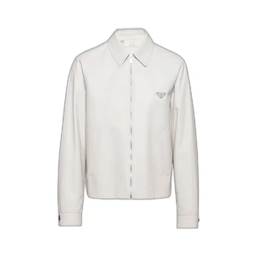 Nappa leather blouson jacket