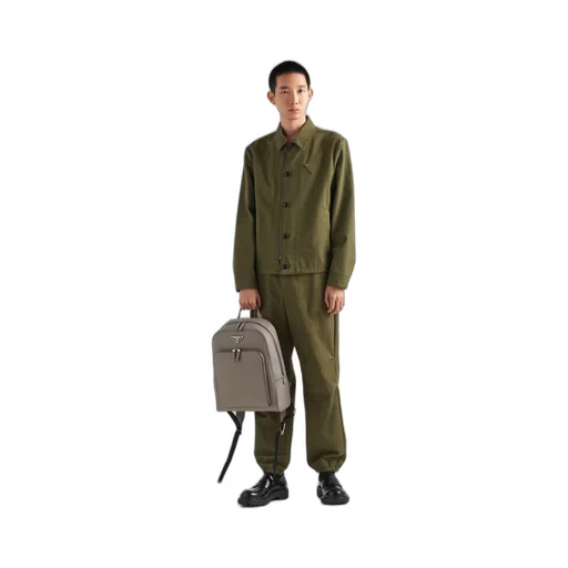 Saffiano leather backpack