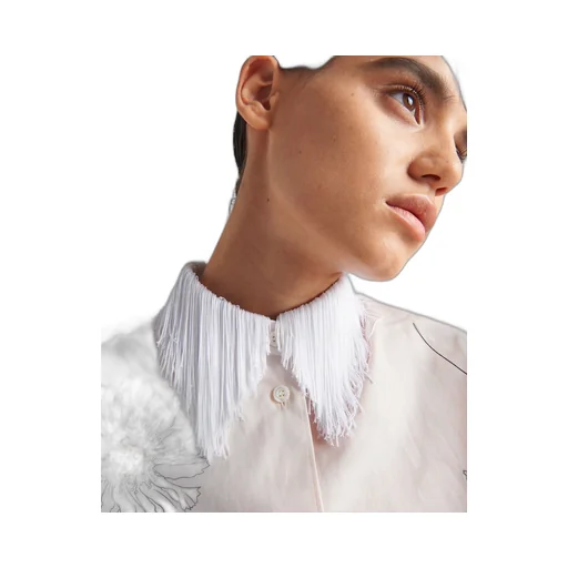 Printed poplin shirt