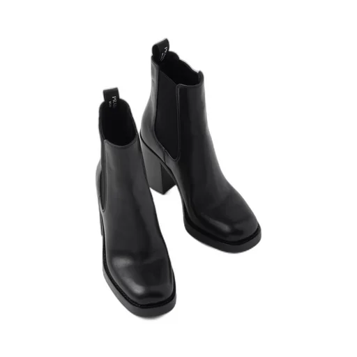 Leather booties