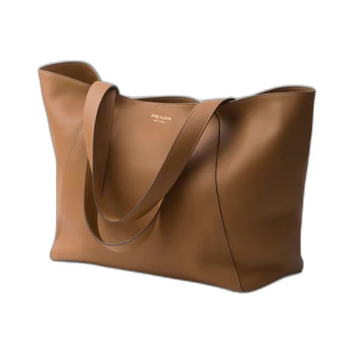 Leather tote bag