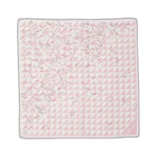 Printed twill scarf