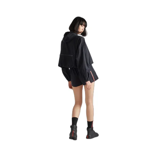 Light Bi-Stretch hooded jacket