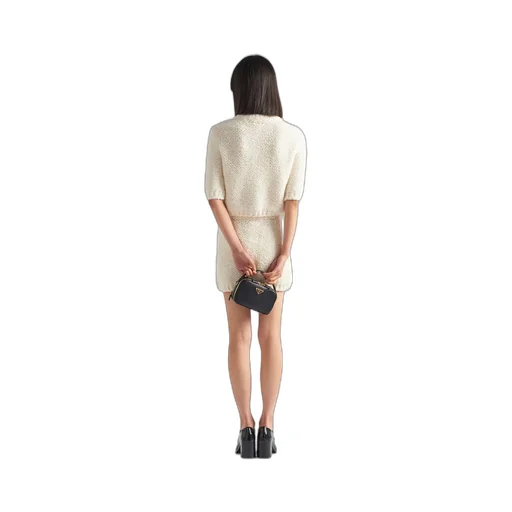 Bouclé mohair cardigan