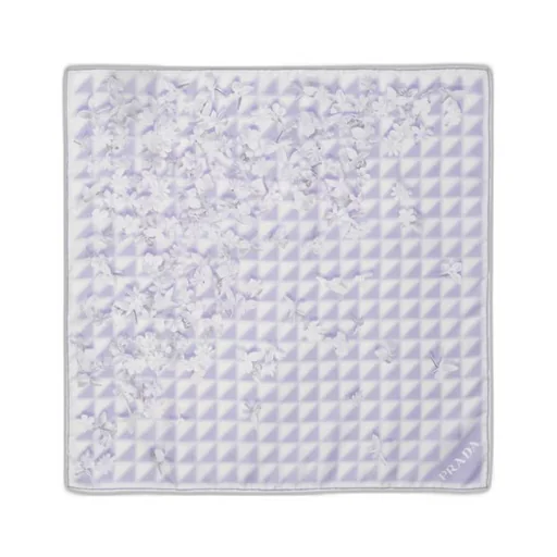Printed twill scarf