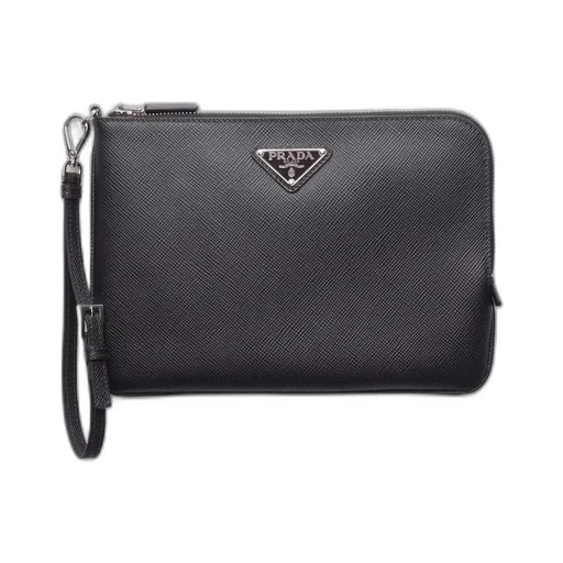 Small Saffiano leather pouch
