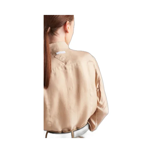 Printed gradient twill shirt