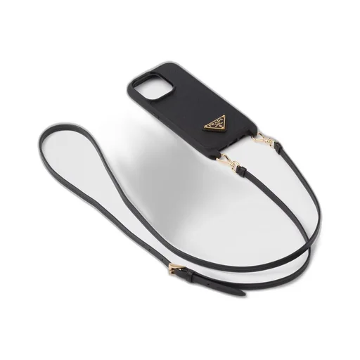 Saffiano leather cover for iPhone 14