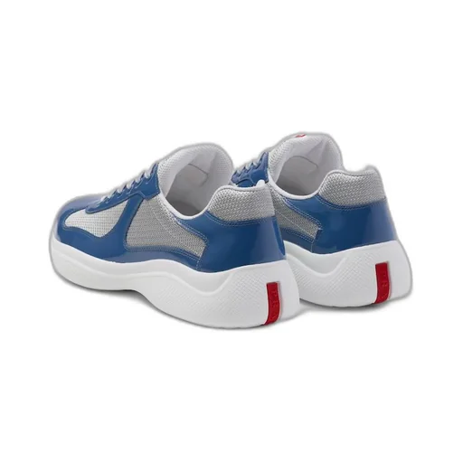 Patent leather and technical fabric Prada America's Cup sneakers