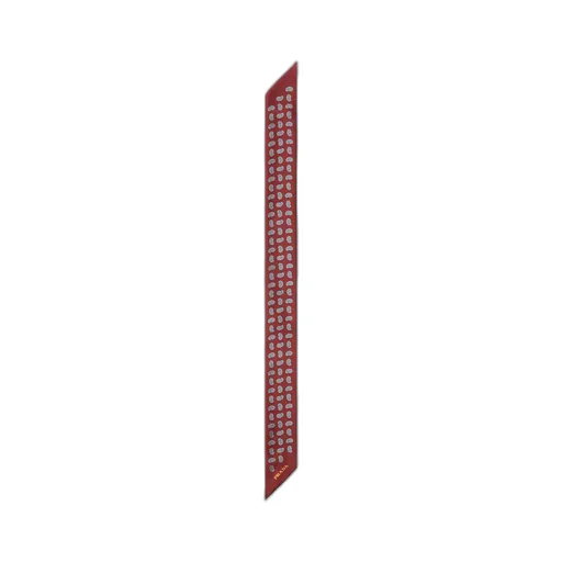 Printed silk twill skinny tie