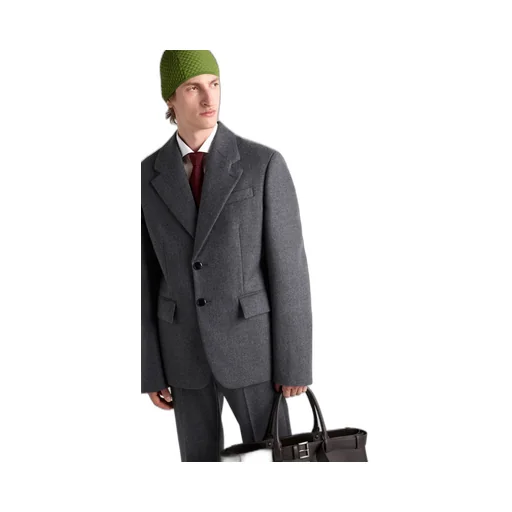 Single-breasted wool jacket
