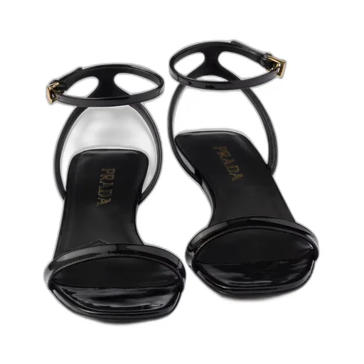 Patent leather sandals