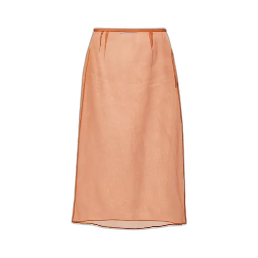 Organza midi-skirt