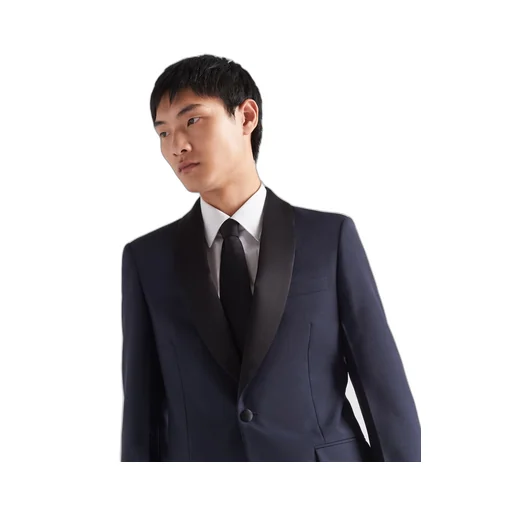 Single-breasted wool and mohair tuxedo
