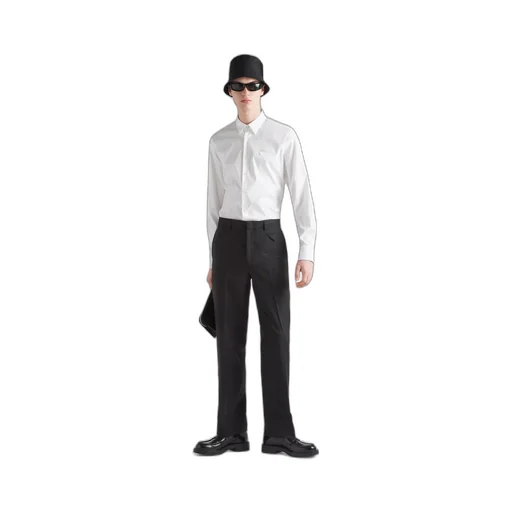 Stretch poplin shirt
